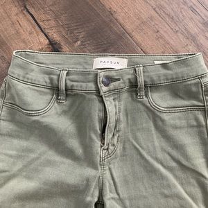 PACSUN army green jeggings